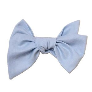 Cornflower blue Fabric Hand Tied Pinwheel Bow ~ Fabric Bows ~ Hair Bows​​​